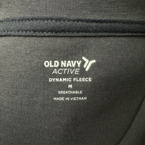 Women's Old Navy Active Dynamic Fleece Breathable Hoodie Dark Gray Marble M - Picture 5 of 9